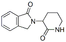 2,3-Dihydro-2-(2-oxo-3-piperidyl)-1H-isoindol-1-one Struktur