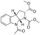 Dimethyl-(2S, 3aR, 8aS)-8-acetyl-1,2,3,3a,8a-hexahydropyrrolo[2,3]indol-1,2-dicarboxylate Struktur