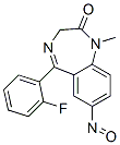 5-(2-Fluorophenyl)-1,3-dihydro-1-methyl-7-nitroso-2H-1,4-benzodiazepin -2-one Struktur