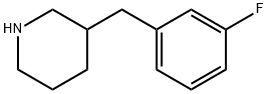 3-(3-FLUORO-BENZYL)-PIPERIDINE Struktur