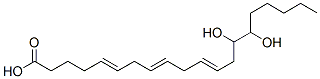 (5E,8E,11E)-14,15-dihydroxyicosa-5,8,11-trienoic acid Struktur