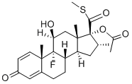 timobesone acetate Struktur