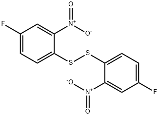 Bis(4-fluoro-2-nitrophenyl) disulfide Struktur