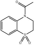 Ethanone, 1-(2,3-dihydro-1,1-dioxido-4H-1,4-benzothiazin-4-yl)- Struktur