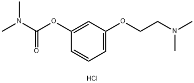 Phenol, m-(2-(dimethylamino)ethoxy)-, dimethylcarbamate, monohydrochlo ride Struktur