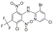 2-Pyridinamine, 3-bromo-5-chloro-N-(3-chloro-2,6-dinitro-4-(trifluorom ethyl)phenyl)- Struktur