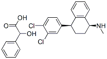 cis-(1s,4s)-n-methyl-4-(3,4-dichlorophenyl)-1,2,3,4-tetrahydro-1-naphthalenamine mandelate