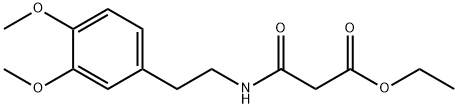 Propanoic  acid,3-[[2-(3,4-dimethoxyphenyl)ethyl]amino]-3-oxo-,ethyl  ester Struktur