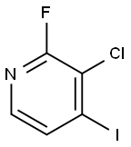 3-Chloro-2-fluoro-4-iodopyridine Struktur