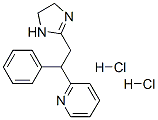 2-[2-(4,5-dihydro-1H-imidazol-2-yl)-1-phenyl-ethyl]pyridine dihydrochl oride Struktur