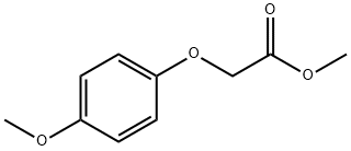 methyl 2-(4-methoxyphenoxy)acetate Struktur