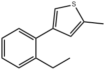 Thiophene, 4-(2-ethylphenyl)-2-methyl- (9CI) Struktur