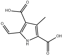 5-FORMYL-3-METHYL-1H-PYRROLE-2,4-DICARBOXYLIC ACID Struktur