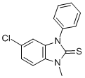 1,3-Dihydro-5-chloro-1-methyl-3-phenyl-2H-benzimidazole-2-thione Struktur