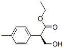 Benzeneacetic acid, alpha-(hydroxymethyl)-4-methyl-, ethyl ester, (alphaR)- (9CI) Struktur