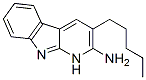 3-Pentyl-1H-pyrido(2,3-b)indol-2-amine Struktur