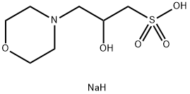 MOPSO sodium salt Struktur