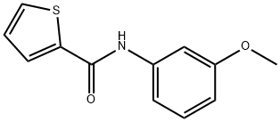 2-Thiophenecarboxamide,N-(3-methoxyphenyl)- Struktur