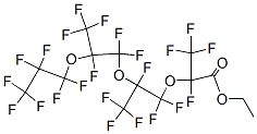 2-[3,6-Bis(trifluoromethyl)tridecafluoro-1,4,7-trioxadecan-1-yl]-2,3,3,3-tetrafluoropropionic acid ethyl ester Struktur