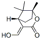 2-Oxabicyclo[3.2.1]octan-3-one,4-(hydroxymethylene)-1,8,8-trimethyl-,(1R,4E,5S)-(9CI) Struktur