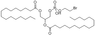 BROMOETHYL 1,2-DIPALMITOYL-RAC-GLYCERO-3-PHOSPHATE Struktur