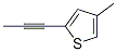 Thiophene, 4-methyl-2-(1-propynyl)- (9CI) Struktur