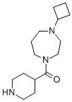 (4-Cyclobutyl-[1,4]diazepan-1-yl)-piperidin-4-ylmethanone Struktur