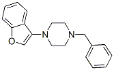 1-(3-benzofuryl)-4-benzylpiperazine Struktur