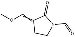 1-Pyrrolidinecarboxaldehyde, 3-(methoxymethylene)-2-oxo- (9CI) Struktur