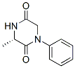 2,5-Piperazinedione,3-methyl-1-phenyl-,(3S)-(9CI) Struktur