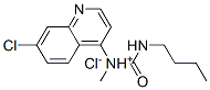 butylcarbamoylmethyl-(7-chloroquinolin-4-yl)azanium chloride Struktur