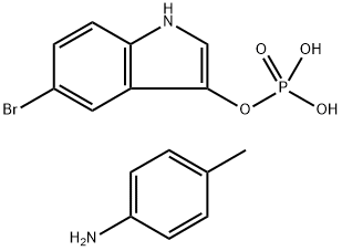 5-BROMO-3-INDOLYL PHOSPHATE P-TOLUIDINE SALT Struktur