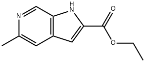 1H-Pyrrolo[2,3-c]pyridine-2-carboxylicacid,5-methyl-,ethylester(9CI) Struktur