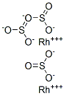 dirhodium trisulphite Struktur