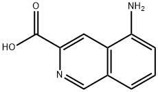 3-Isoquinolinecarboxylicacid,5-amino-(9CI) Struktur