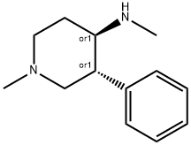 Piperidine, 1-methyl-4-(methylamino)-3-phenyl-, trans- (8CI) Struktur