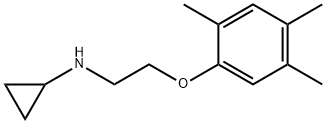 Cyclopropylamine, N-[2-(2,4,5-trimethylphenoxy)ethyl]- (8CI) Struktur