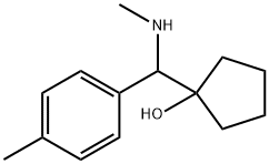 Cyclopentanol, 1-[p-methyl-alpha-(methylamino)benzyl]- (8CI) Struktur