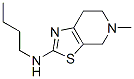 Thiazolo[5,4-c]pyridine, 2-(butylamino)-4,5,6,7-tetrahydro-5-methyl- (8CI) Struktur