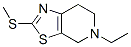 Thiazolo[5,4-c]pyridine, 5-ethyl-4,5,6,7-tetrahydro-2-(methylthio)- (8CI) Struktur