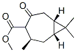 Bicyclo[5.1.0]octane-4-carboxylic acid, 3,8,8-trimethyl-5-oxo-, methyl ester, (1R,3R,7S)- (9CI) Struktur