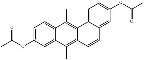 7,12-Dimethyl-3,9-diacetoxybenz(a)anthracene Struktur