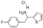 2-(4-fluorophenyl)-1-thiophen-2-yl-ethanamine hydrochloride Struktur