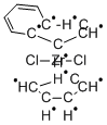 Cyclopentadienylindenylzirconium dichloride Struktur