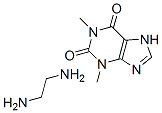 1,3-dimethyl-7H-purine-2,6-dione: ethane-1,2-diamine Struktur