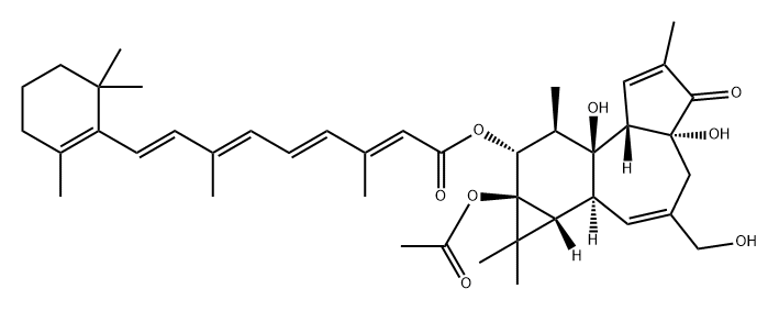 PHORBOL 12-RETINOATE 13-ACETATE, 4BETA Struktur