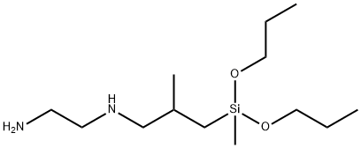 N-[2-methyl-3-(methyldipropoxysilyl)propyl]ethylenediamine Struktur