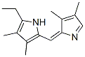 Pyrrole, 2-[(3,4-dimethyl-2H-pyrrol-2-ylidene)methyl]-5-ethyl-3,4-dimethyl- (8CI) Struktur