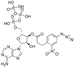 3'-O-(3-(2-nitro-4-azidophenyl)propionyl)adenosine triphosphate Struktur