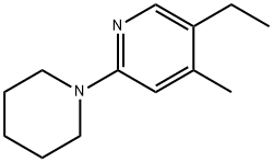 Piperidine, 1-(5-ethyl-4-methyl-2-pyridyl)- (8CI) Struktur